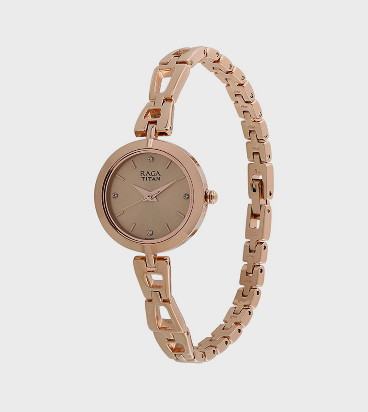 RAGA Gold Dial Quartz Analog Watch