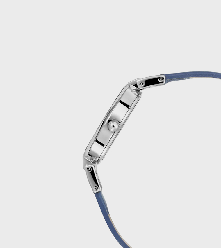 RAGA VIVA White Dial Leather Strap Watch