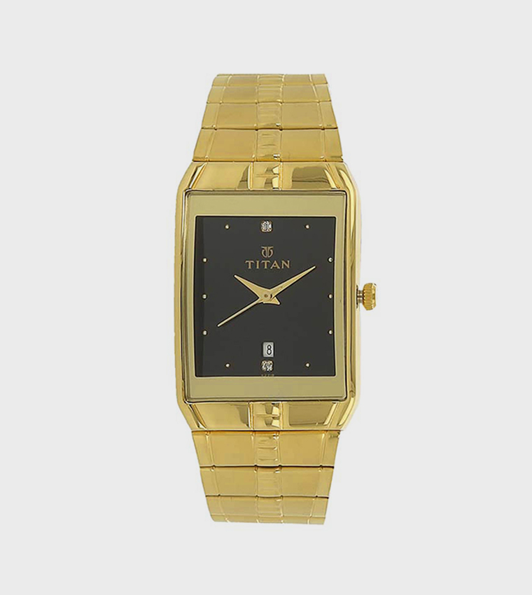 Black Dial Analog Watch