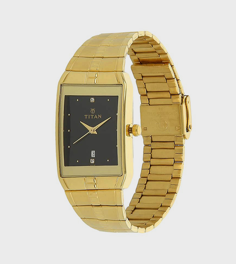 Black Dial Analog Watch