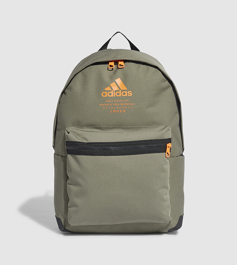 Buy Adidas Classic Printed Twill Backpack In Khaki 6thStreet Bahrain