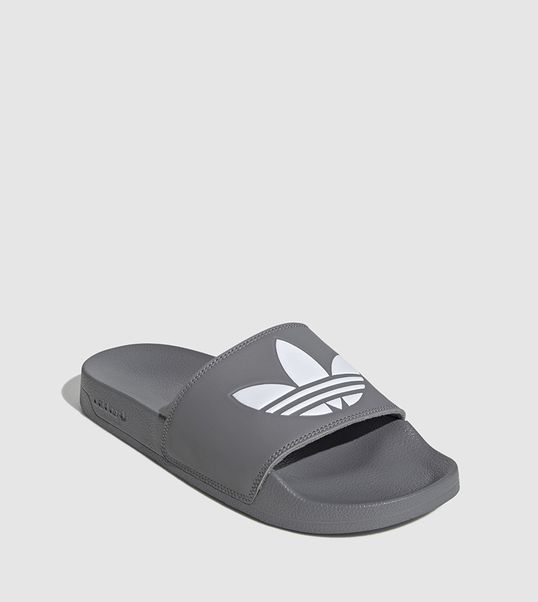 Buy Adidas Adilette Lite Slides In Grey 