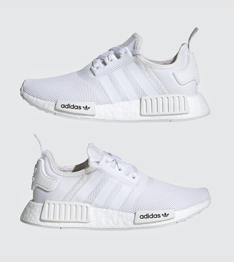 Adidas nmd r1 sales all white womens