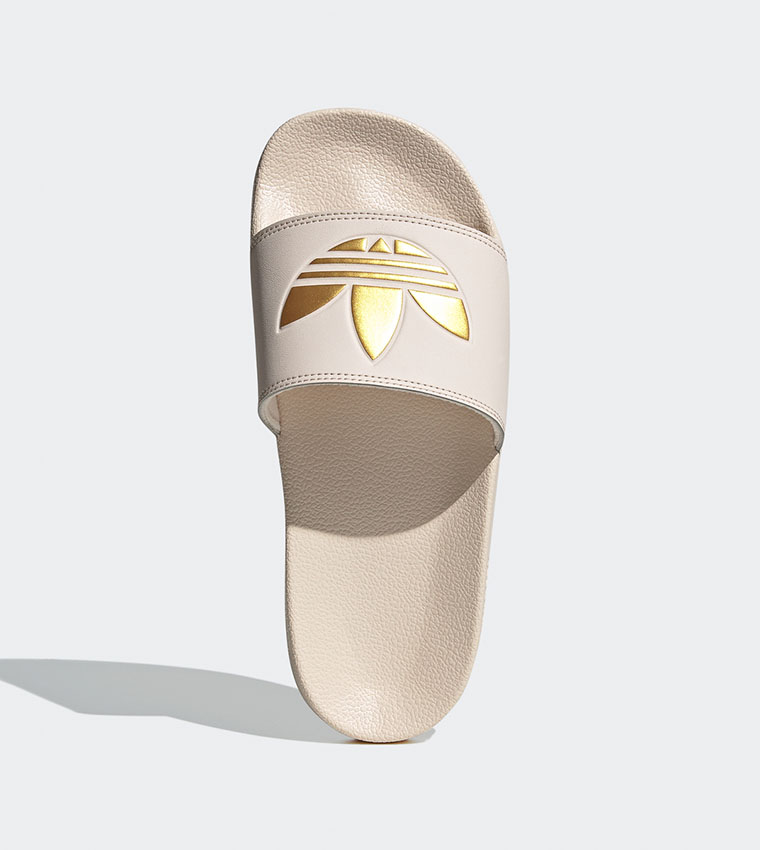 Adidas gold slides deals