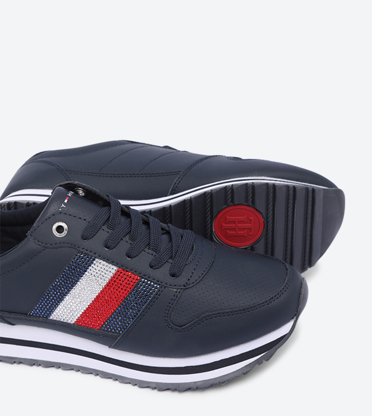 Tommy hilfiger hot sale crystal sneakers