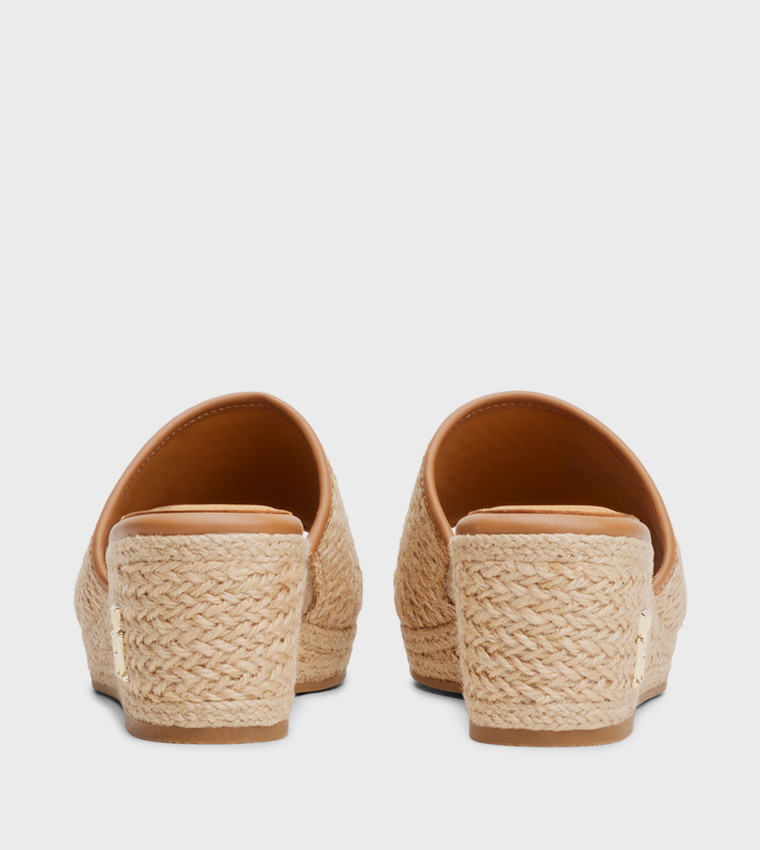 Monogram Detail Espadrille Wedges