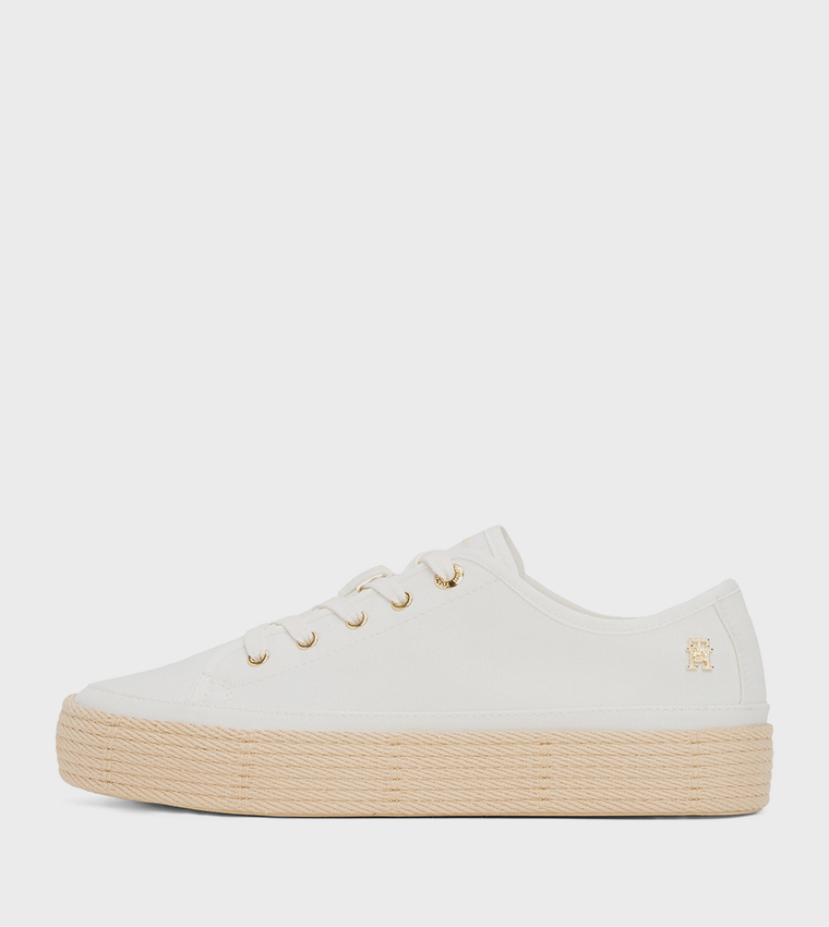 Logo Detail Canvas Espadrille Shoes