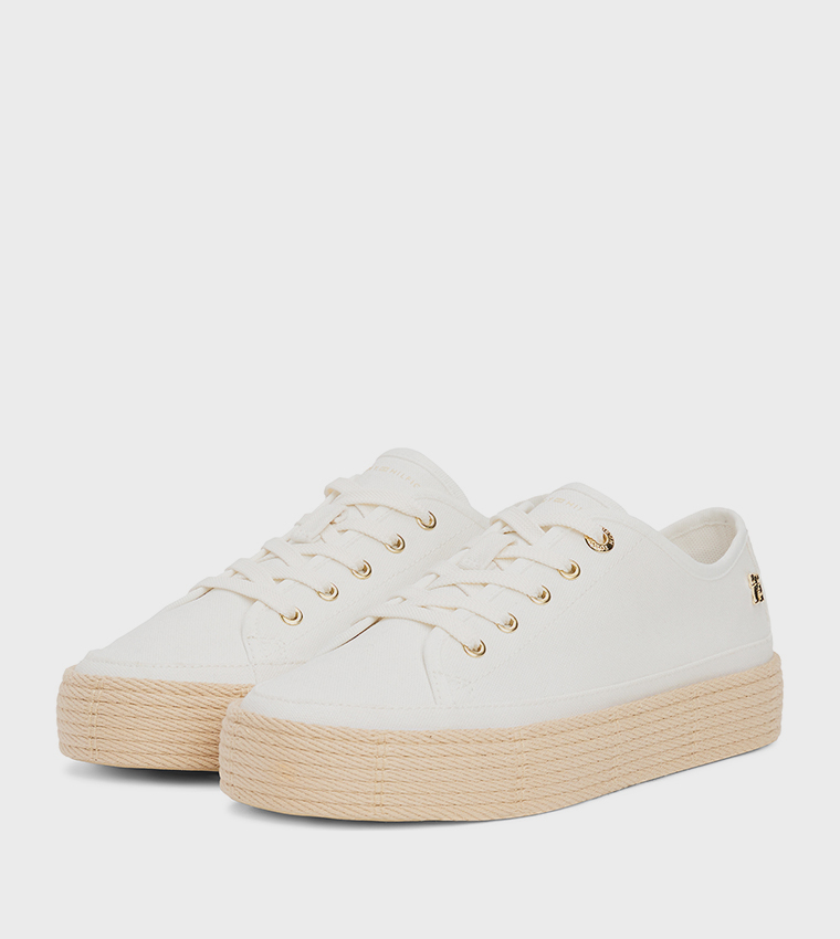 Logo Detail Canvas Espadrille Shoes