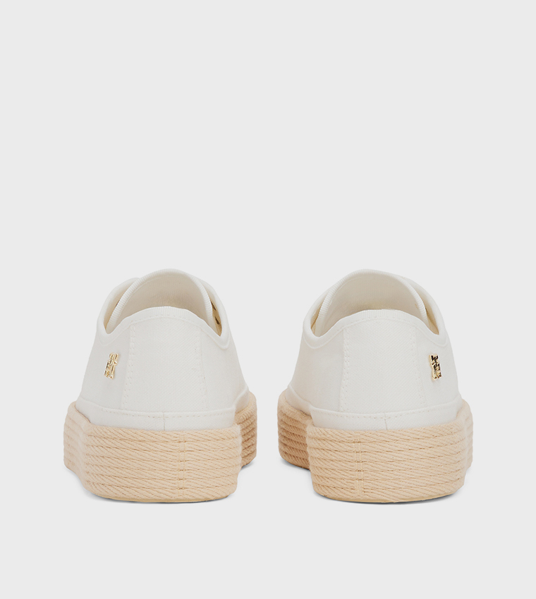 Logo Detail Canvas Espadrille Shoes