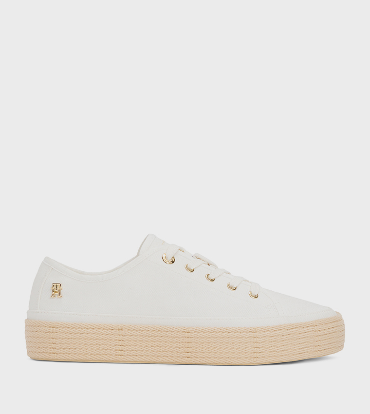 Logo Detail Canvas Espadrille Shoes