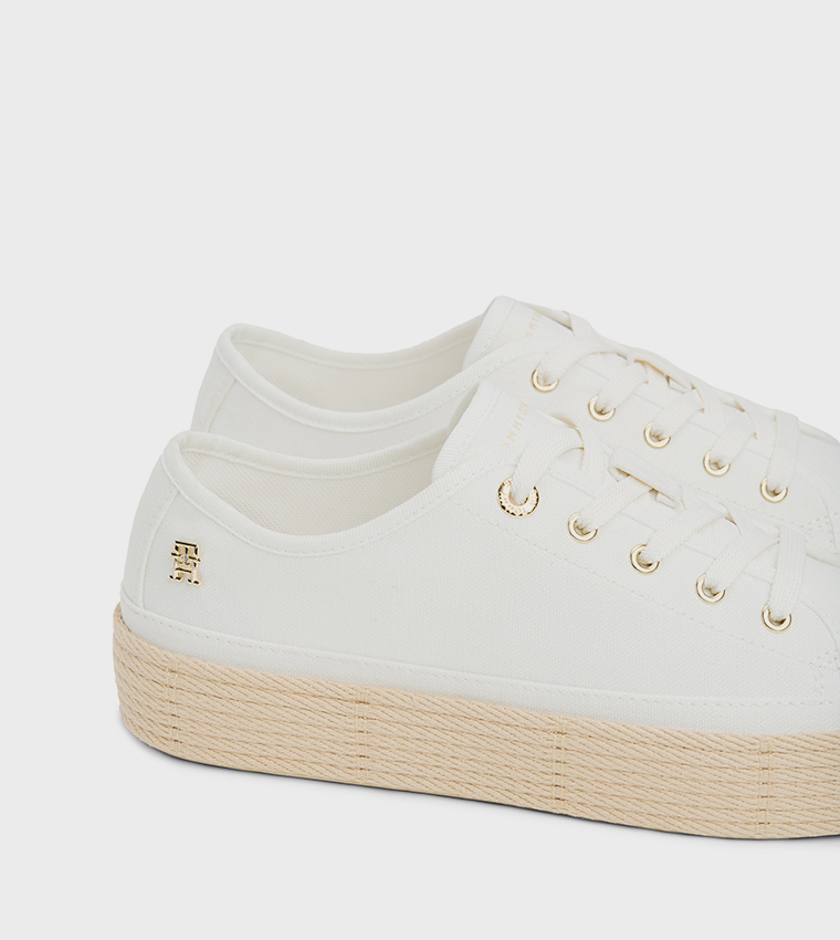 Logo Detail Canvas Espadrille Shoes