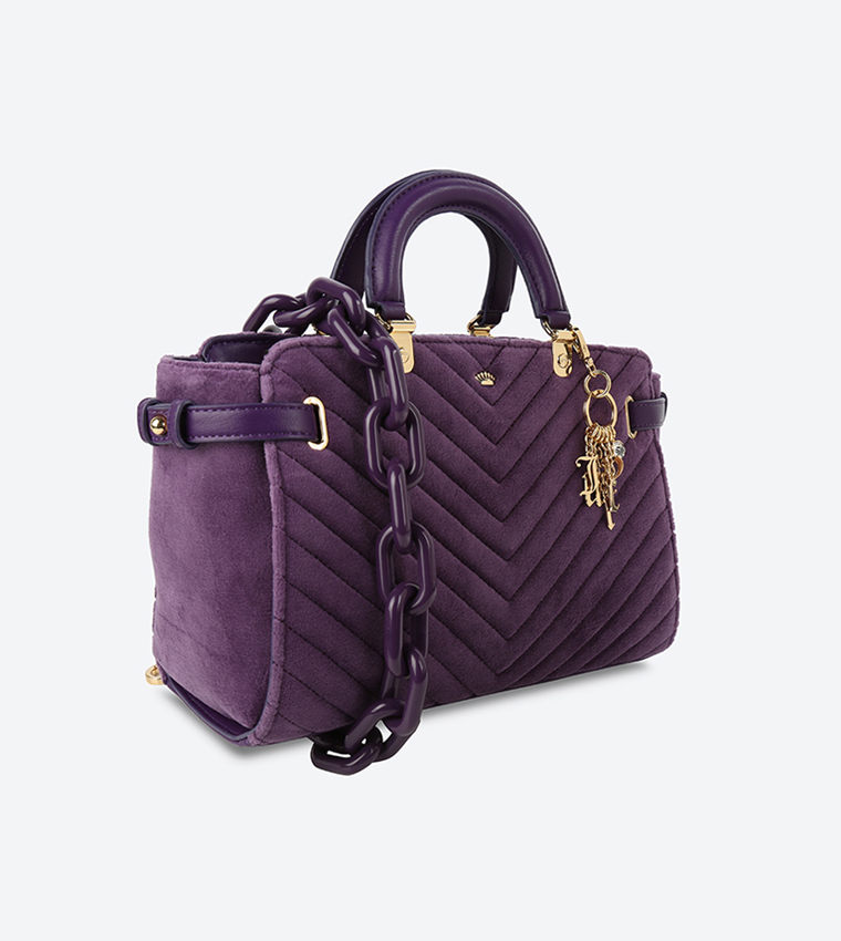 Fairmont Fairytale Velour Daydreamer II Tote Bag - Purple