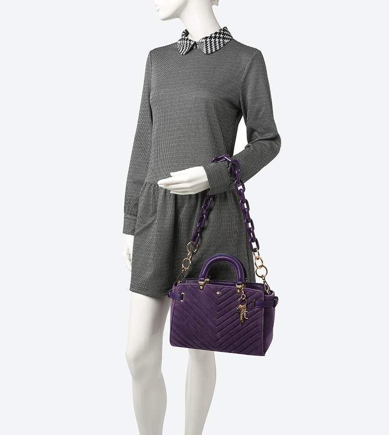 Fairmont Fairytale Velour Daydreamer II Tote Bag - Purple