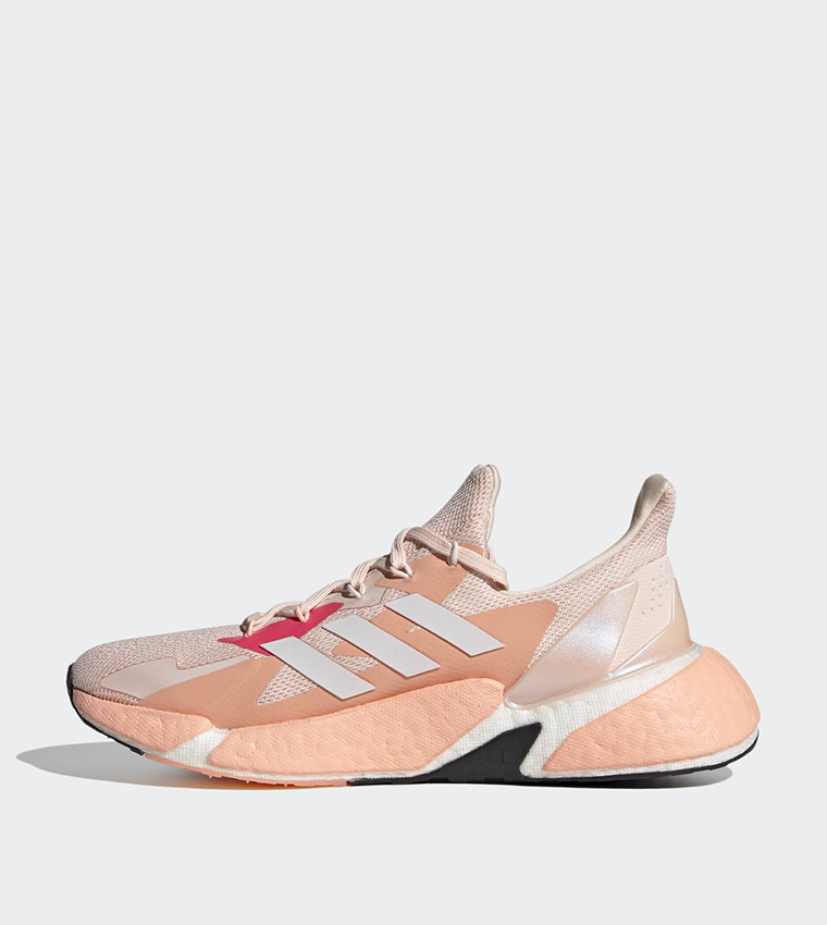 Buy Adidas Lace Up Mid Top Sneakers In Peach | 6thstreet Saudi Arabia