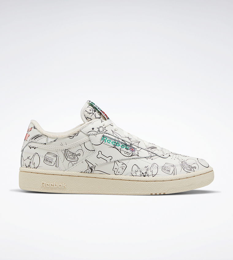 Patterned Lace-Up Sneakers