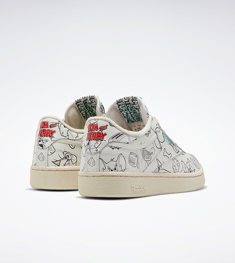 Patterned Lace-Up Sneakers