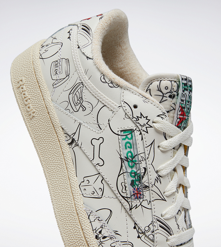 Patterned Lace-Up Sneakers