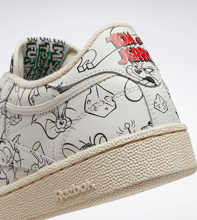 Patterned Lace-Up Sneakers