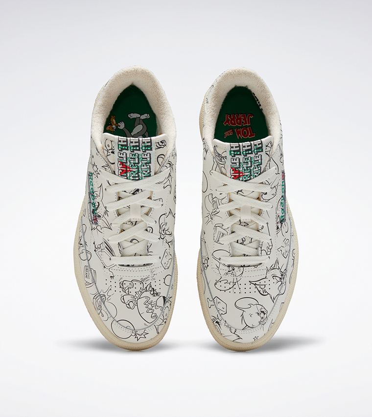 Patterned Lace-Up Sneakers
