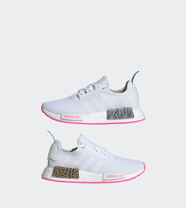 Adidas nmd_r1 shoes white and clearance pink