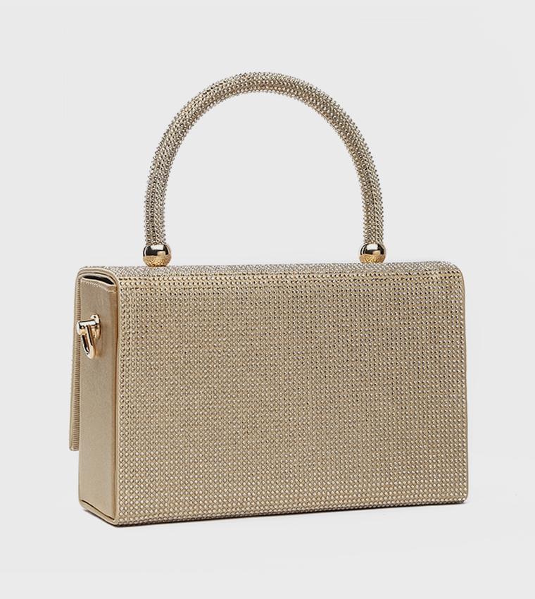 Embellished Top Handle Bag