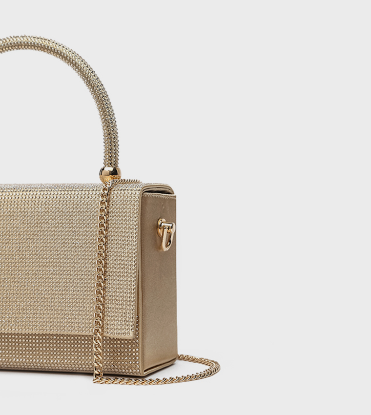 Embellished Top Handle Bag