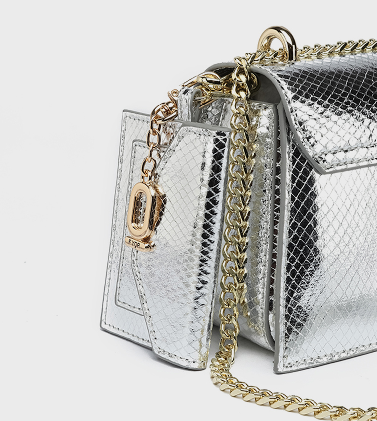 Textured Convertible Crossbody Bag with Pouch