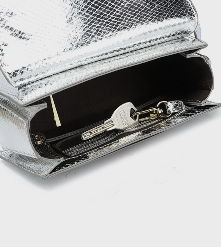 Textured Convertible Crossbody Bag with Pouch