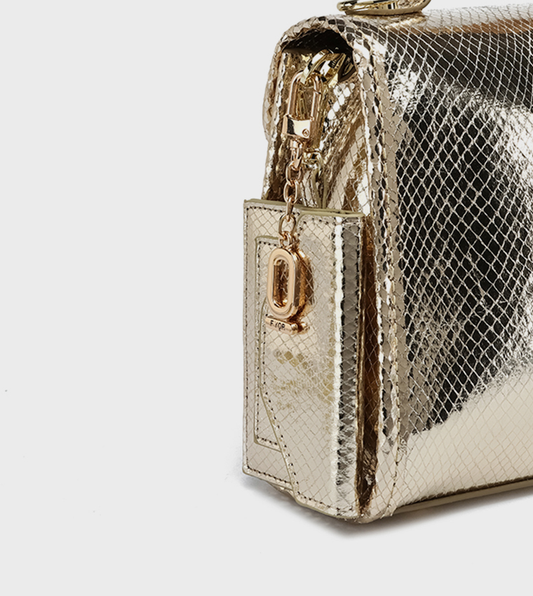 Textured Top Handle Bag