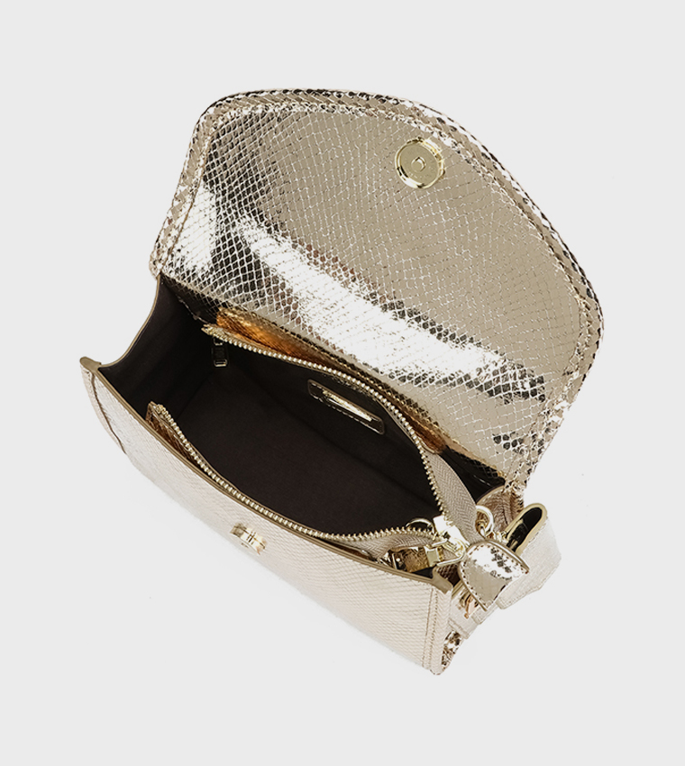 Textured Top Handle Bag