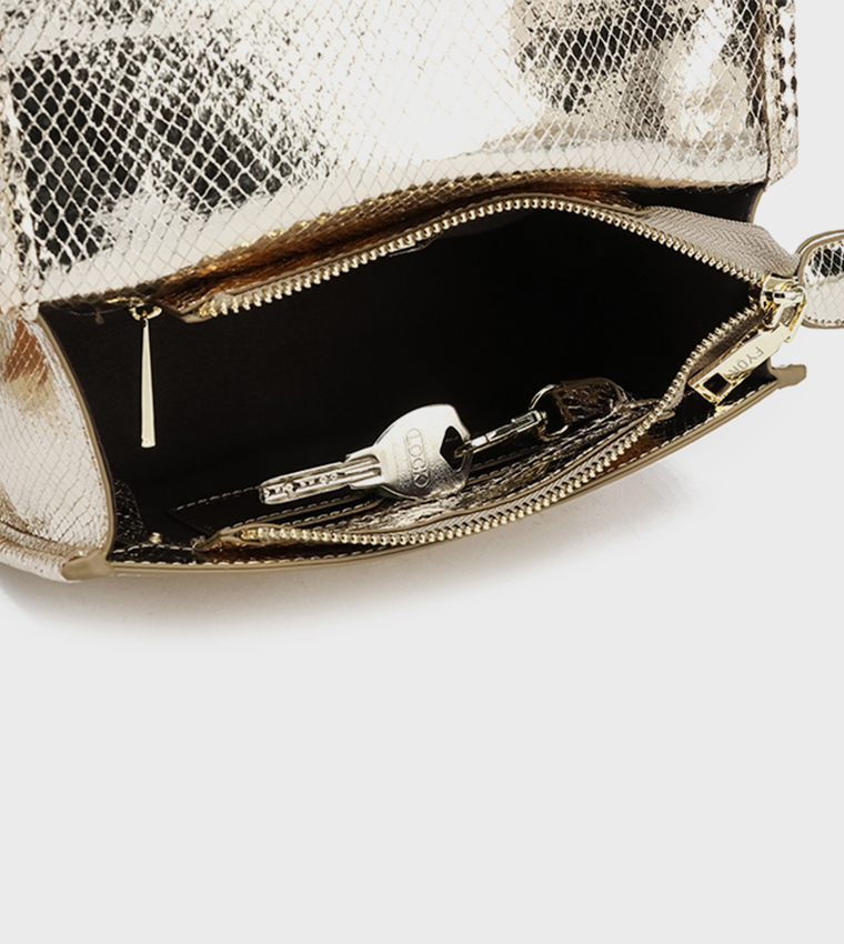 Textured Top Handle Bag