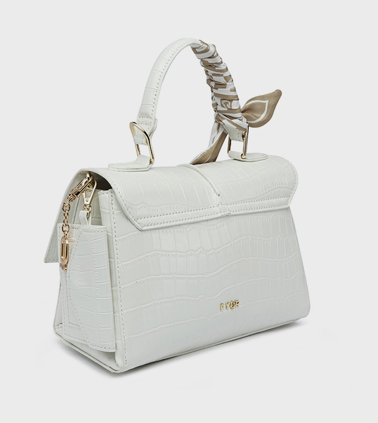 Textured Top Handle Bag