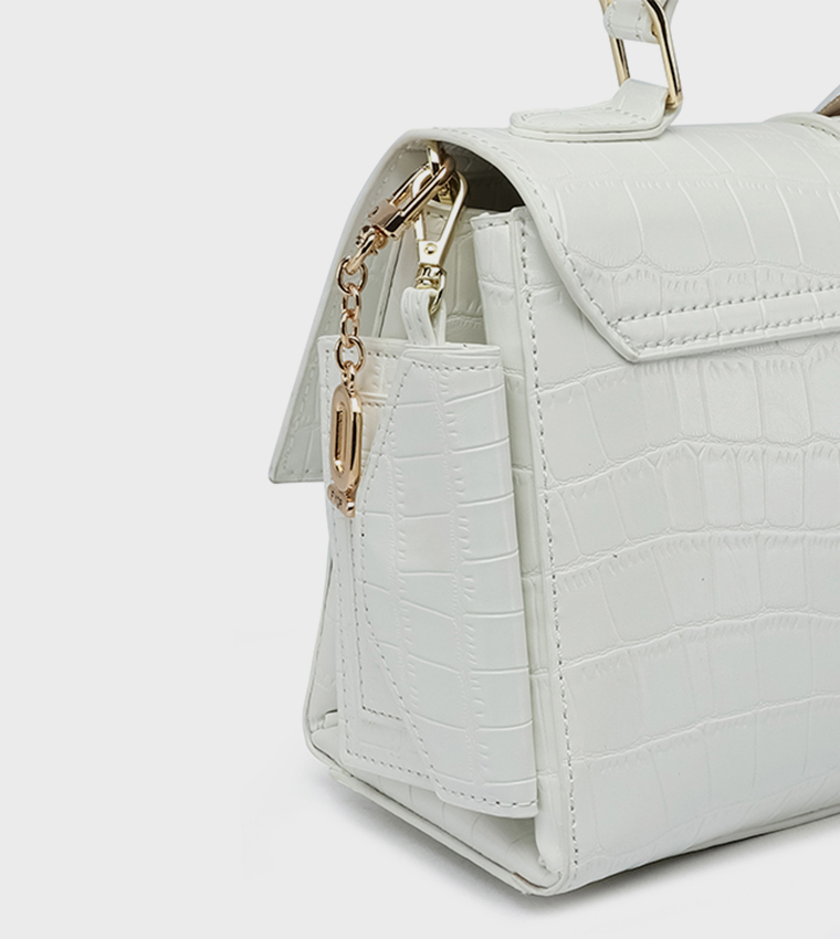 Textured Top Handle Bag