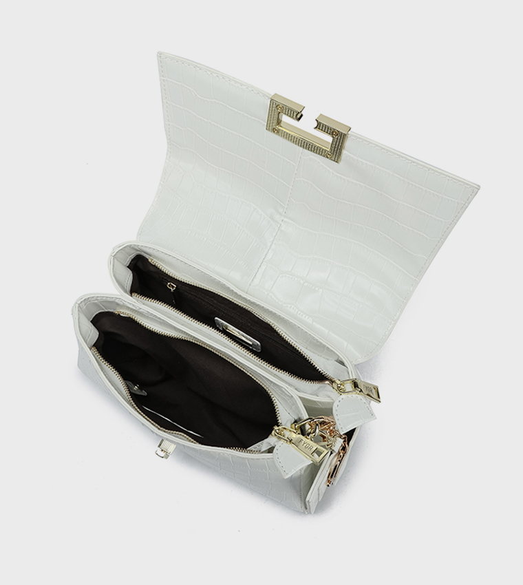 Textured Top Handle Bag