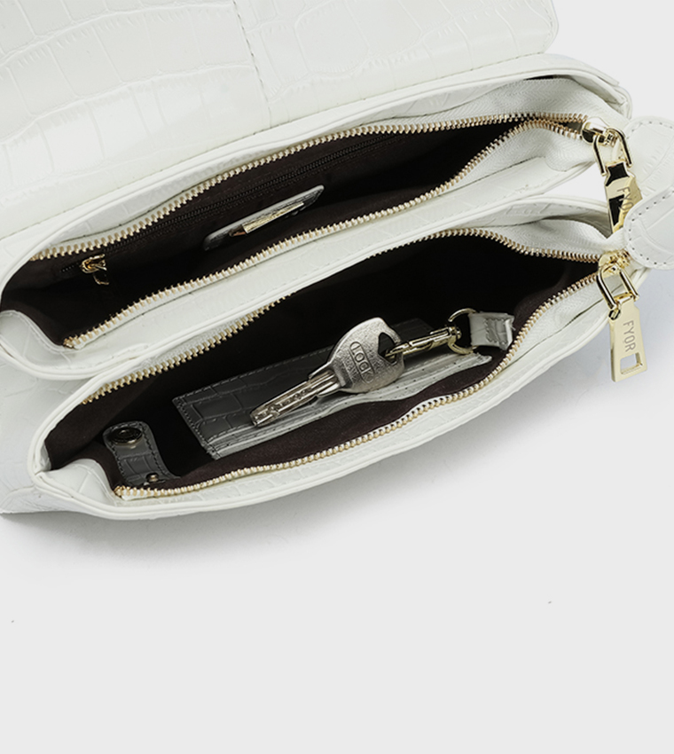 Textured Top Handle Bag