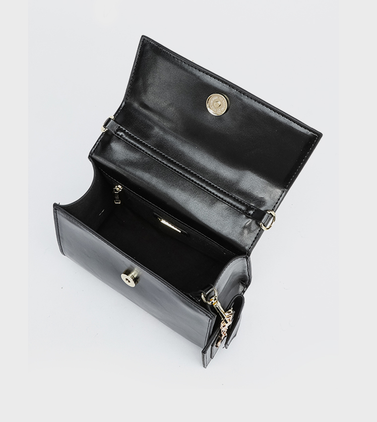 Logo Detail Top Handle Bag with Pouch
