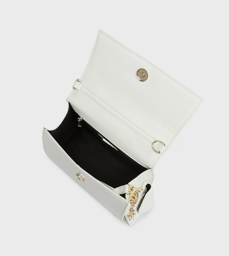 Logo Detail Top Handle Bag with Pouch