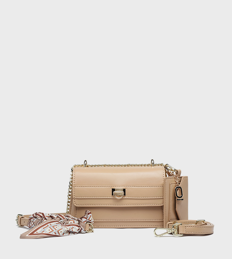 Logo Detail Convertible Crossbody Bag