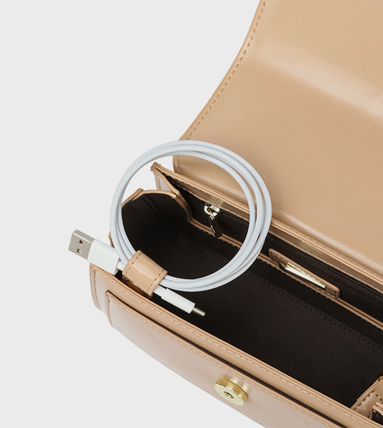 Logo Detail Convertible Crossbody Bag