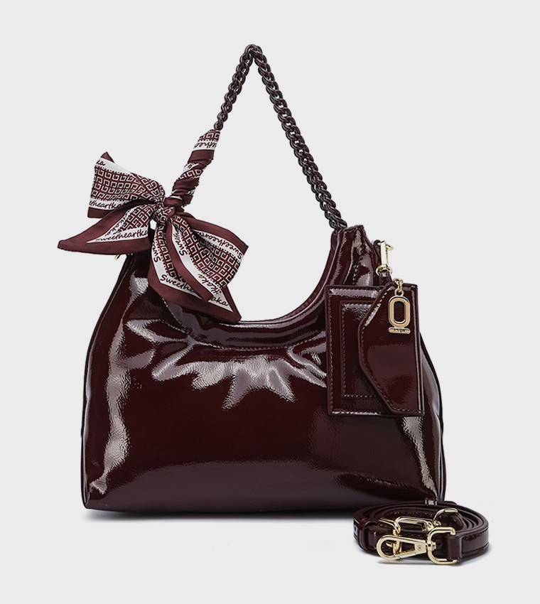 Fyor  Shoulder Bags - Wine Shoulder bags