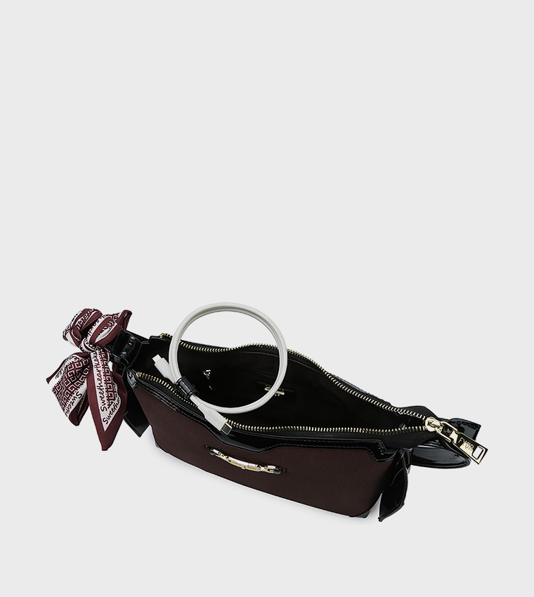 Metal Accent Shoulder Bag