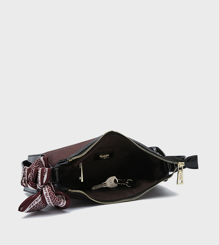 Metal Accent Shoulder Bag