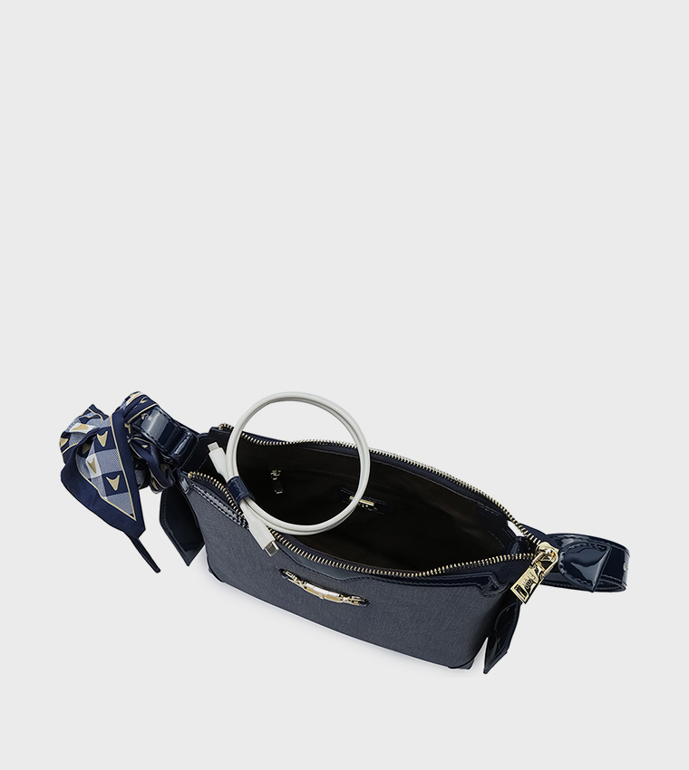 Metal Accent Shoulder Bag