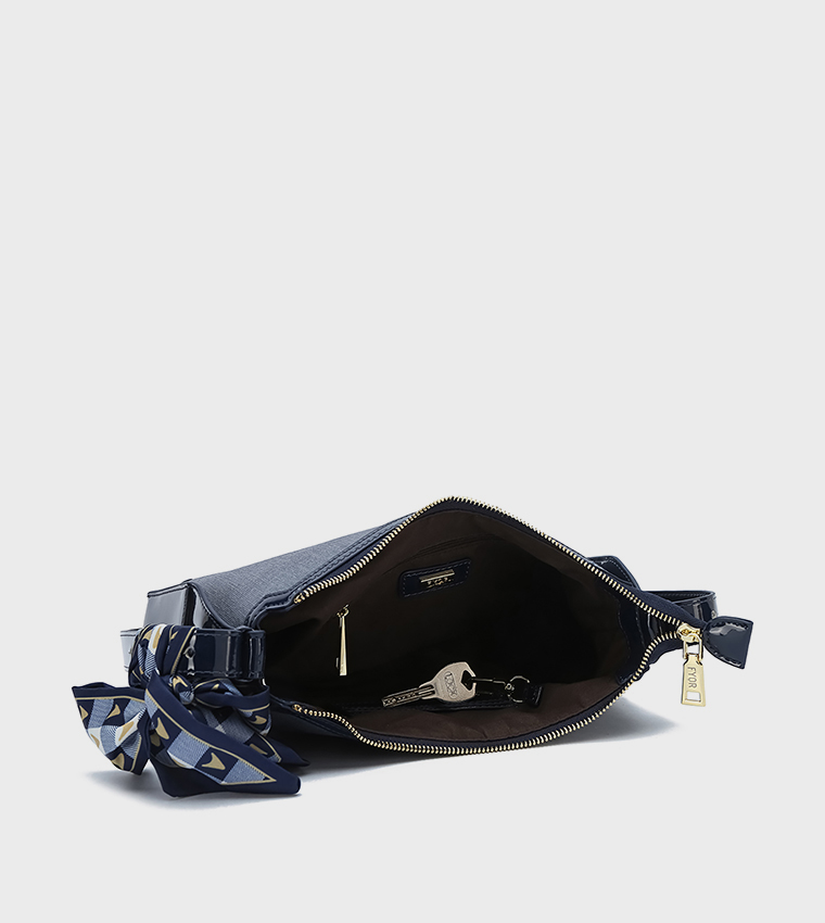 Metal Accent Shoulder Bag