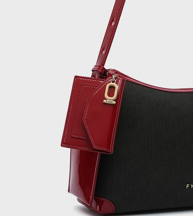 Metal Accent Shoulder Bag