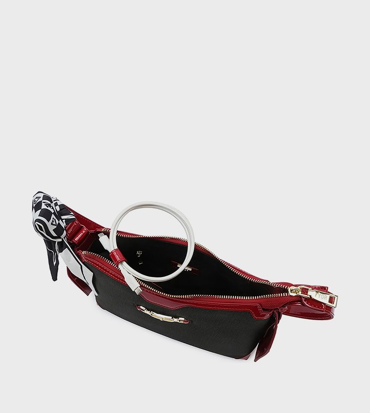 Metal Accent Shoulder Bag