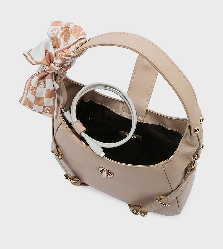 Textured Shoulder Bag