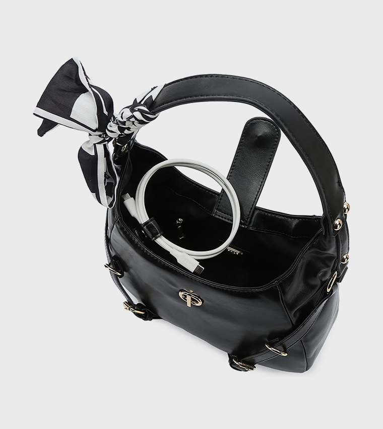 Textured Shoulder Bag