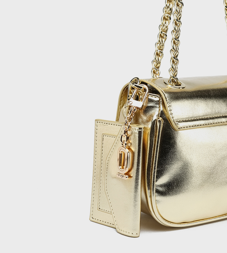 Tweed Shoulder Bag with Pouch