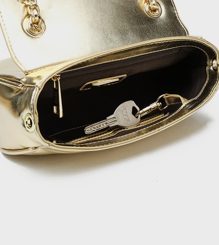 Tweed Shoulder Bag with Pouch